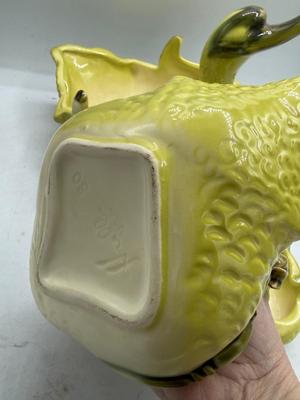 Hull green ceramic 1950’s chartreuse