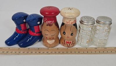 LOT 6: Multiple Salt and Pepper Shakers