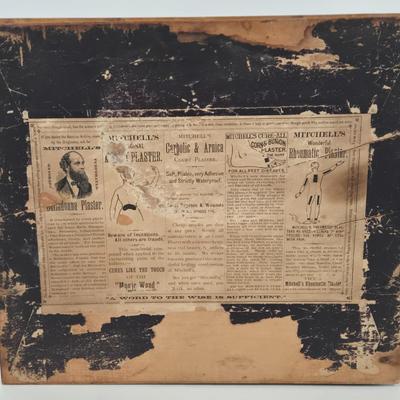 LOT 9: Vintage Bamboo Decorative Plate Featuring a Painted Tiger, Dragon Print, Mongolian Wooden Abacus with Painted Wooden Balls, Wooden...