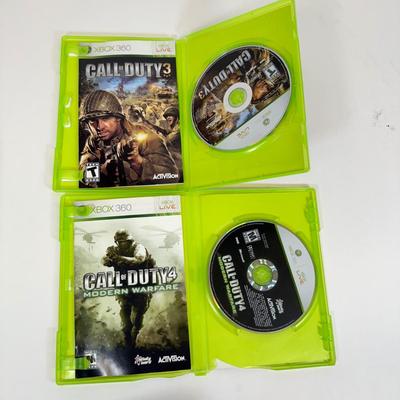 LOT 43: XBOX 360 Video Games: Battlefield 3, Call of Duty (Black Ops II, 3 & 4: Modern Warfare), Halo 3 ODST & Reach, NFL Madden...