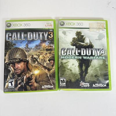 LOT 43: XBOX 360 Video Games: Battlefield 3, Call of Duty (Black Ops II, 3 & 4: Modern Warfare), Halo 3 ODST & Reach, NFL Madden...