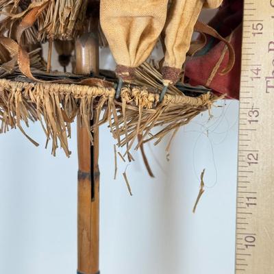 LOT 47: Early/Mid-20th Century Folk Art Noise Maker/Puppet- Hand cranked Automation Toy