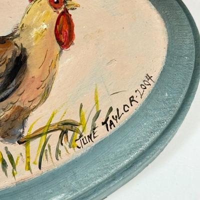 LOT 49: Farmhouse Kitchen Collection: Pottery Stoneware Canisters, Bird Bowl & Tin Apple Tray