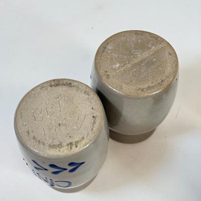 LOT 50: Stoneware Pottery Collection for Kitchen: Spice Jars, Rockdale & Rowe Pottery