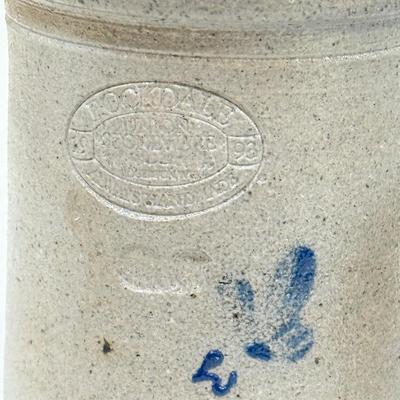 LOT 50: Stoneware Pottery Collection for Kitchen: Spice Jars, Rockdale & Rowe Pottery