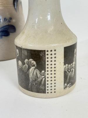 LOT 50: Stoneware Pottery Collection for Kitchen: Spice Jars, Rockdale & Rowe Pottery