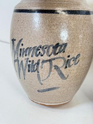 LOT 50: Stoneware Pottery Collection for Kitchen: Spice Jars, Rockdale & Rowe Pottery