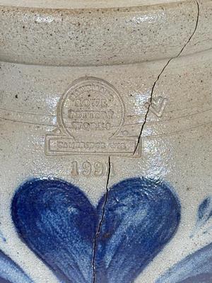 LOT 50: Stoneware Pottery Collection for Kitchen: Spice Jars, Rockdale & Rowe Pottery