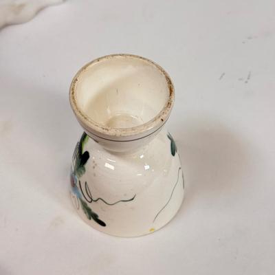 LOT 55: Four Vintage Egg Cups, Bovano Plate, Glass Plates & More