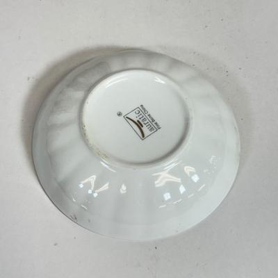 LOT 55: Four Vintage Egg Cups, Bovano Plate, Glass Plates & More