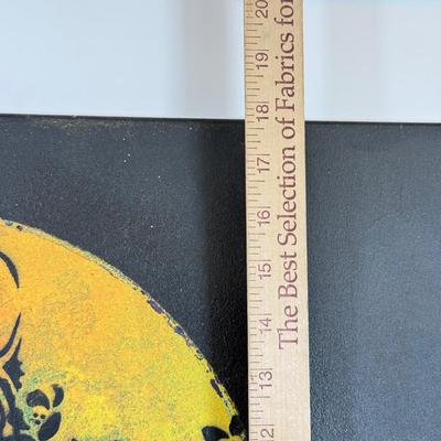 LOT 57: Owl Moon Stencil Painting signed by artist Mike Alter