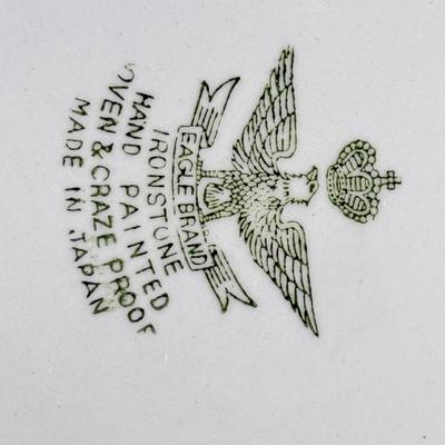 LOT 64: 1992 Lladro Collector's Society Bell, Hand Painted Japanese Figurine, Eagle Brand Ironstone Hand Painted Bowl & More