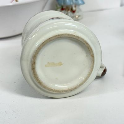 LOT 64: 1992 Lladro Collector's Society Bell, Hand Painted Japanese Figurine, Eagle Brand Ironstone Hand Painted Bowl & More