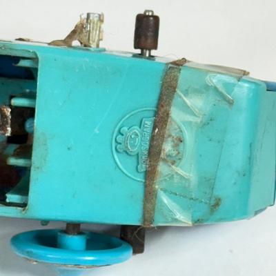 LOT 68: Vintage Kiddie Products Inc. Poly Santas, Paperboard Father Christmas Wall Decor, Painting, Toys