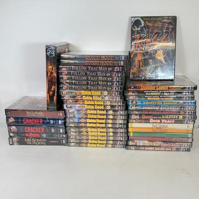 LOT 69: NIP DVDs and Sets: Robin Hood, Kiss, Follow That Man, Dick Tracy & More