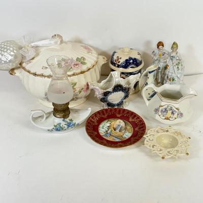 LOT 70: Vintage Porcelain Collection: Limoges, Lenox, Delfts, Japan & More
