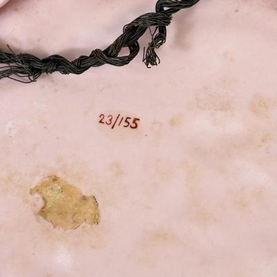 LOT 71: Vintage Paper Dress Up Dolls, Pink Bisque Porcelain Wall Hangings, Vintage Veil & More