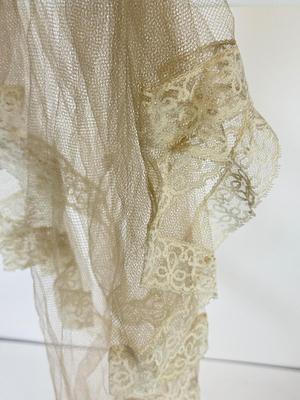 LOT 71: Vintage Paper Dress Up Dolls, Pink Bisque Porcelain Wall Hangings, Vintage Veil & More