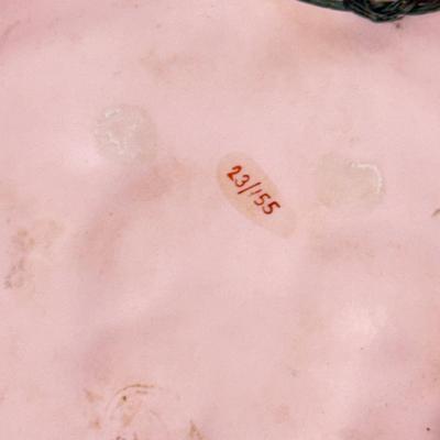 LOT 71: Vintage Paper Dress Up Dolls, Pink Bisque Porcelain Wall Hangings, Vintage Veil & More