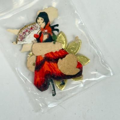 LOT 71: Vintage Paper Dress Up Dolls, Pink Bisque Porcelain Wall Hangings, Vintage Veil & More