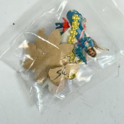 LOT 71: Vintage Paper Dress Up Dolls, Pink Bisque Porcelain Wall Hangings, Vintage Veil & More