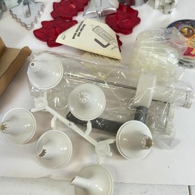 LOT 74: Christmas Cookie Cutters & More Baking Accessories