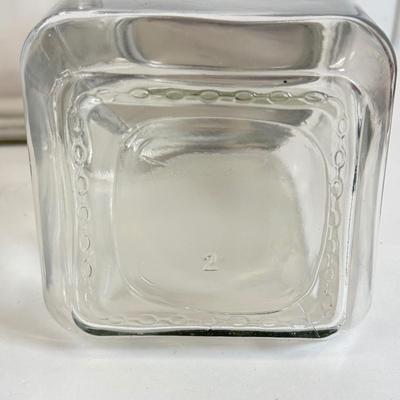 LOT 75: Clear Glass Kitchen Canisters