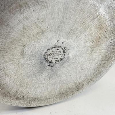 LOT 76: Hanging Metal Pot Rack w/ Farberware Pots & T-Fal Pans