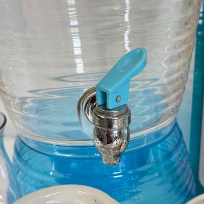 LOT 78: For the Beach House: Surfboard Platters, Large Drink Dispenser, Mermaid Pillow Covers (washable)& More