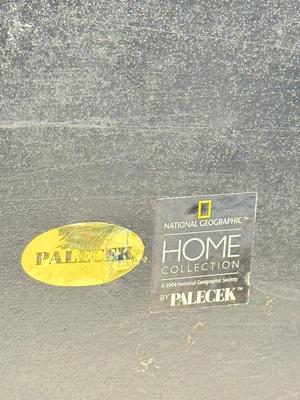 LOT 79: National Geographic Home Metal Flat Sculpture & Woman Meditating / Mindfulness Metal Sculpture