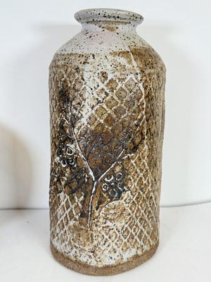 LOT 80: Pottery: Signed Vase, Sun Vase made in Mexico, Greek Plate & More