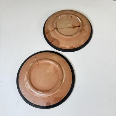 LOT 80: Pottery: Signed Vase, Sun Vase made in Mexico, Greek Plate & More