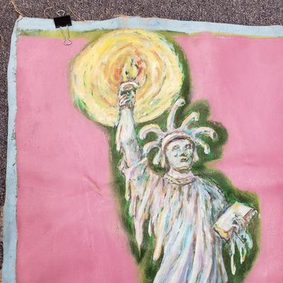 LOT 81: Collection of Colorful Paintings on Canvas