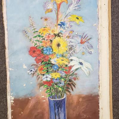 LOT 81: Collection of Colorful Paintings on Canvas