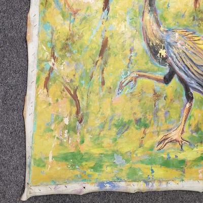 LOT 82: Two Large Paintings/Mixed Media Art on Canvas