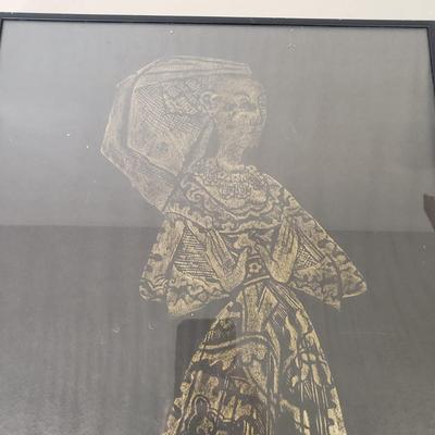 LOT 87: Margaret Bernard Peyton Brass Rubbing Art