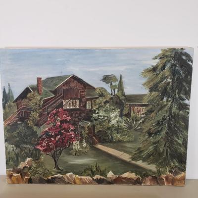 LOT 89: Pair of Oil Paintings on Canvas