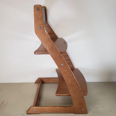 LOT 94: Fornel & Stokke Adjustable Wooden High Chairs