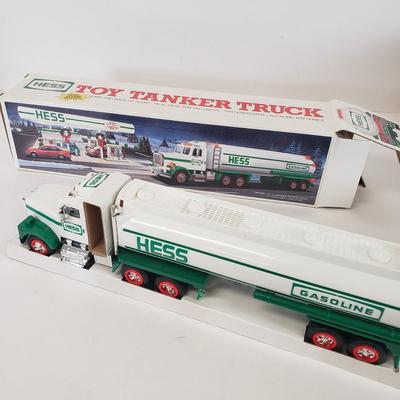 LOT 95: Vintage Hess trucks with Oil Truck Bank