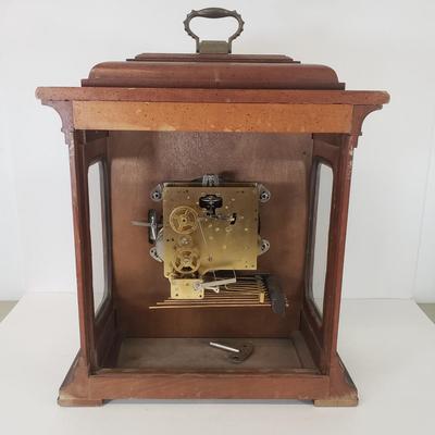 LOT 96: Vintage Howard Miller Mantel Clock with Key