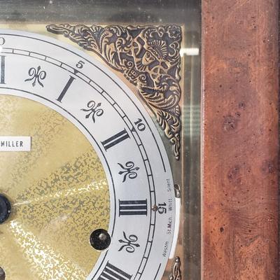 LOT 96: Vintage Howard Miller Mantel Clock with Key