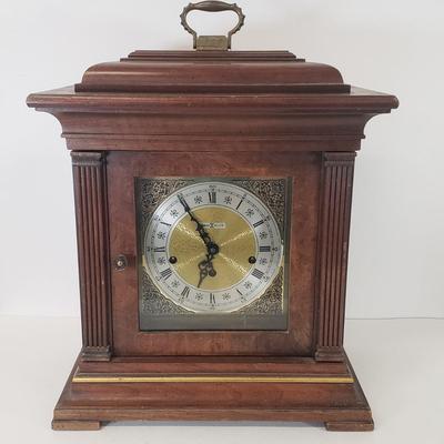 LOT 96: Vintage Howard Miller Mantel Clock with Key