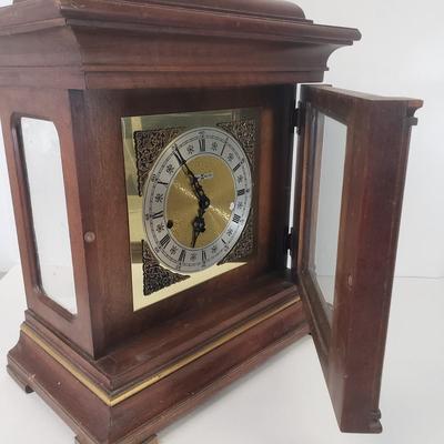 LOT 96: Vintage Howard Miller Mantel Clock with Key