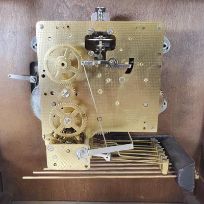 LOT 96: Vintage Howard Miller Mantel Clock with Key