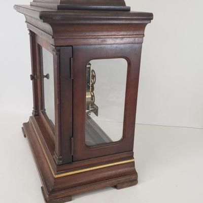 LOT 96: Vintage Howard Miller Mantel Clock with Key