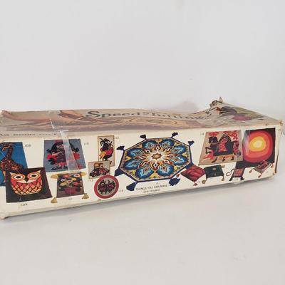 LOT 99: Assortment of Vintage Arts & Crafts-New Crewel in Pack, Tufting Kit, Leathercraft Kit & More