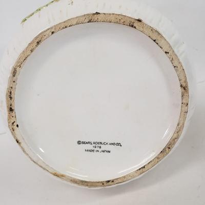 LOT 100: Vintage Merry Mushrooms Ceramic Canister