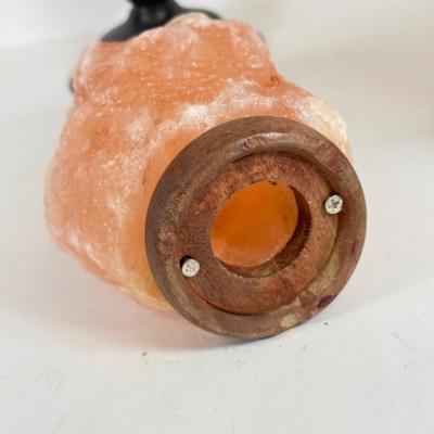 LOT 103: Shabby Chic Home Decor Collection: Corkboard on Stand, Salt Lamp (no light) & More