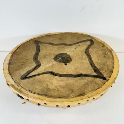 LOT 105: Hand Painted Vintage Drum, William J Link Stamped Round Bottom Drum & More