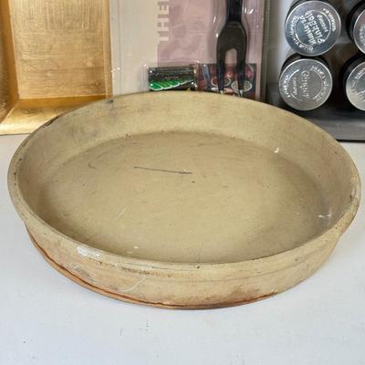 LOT 106: Olde Thompson Stainless Steel Spice Rack, Bacon & Burger Presses, Meat Thermometer Fork & More